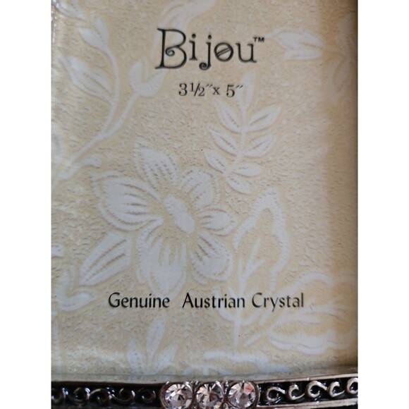 Bijou Genuine Australian Crystal Bling Deco Picture Frame Holder NWOT 3 1/2 X 5 - Picture 4 of 6